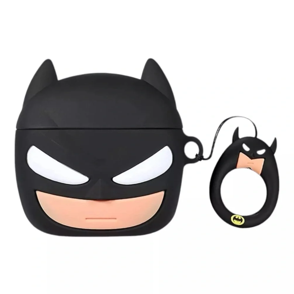 Batman Silicone | 3D Funny Cartoon with Keychain | AirPods Pro